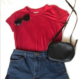 Basic soft red tee